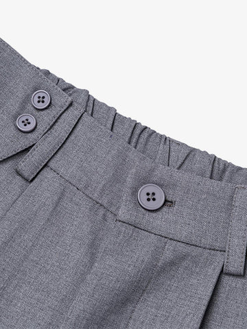 Pleated Suit Shorts