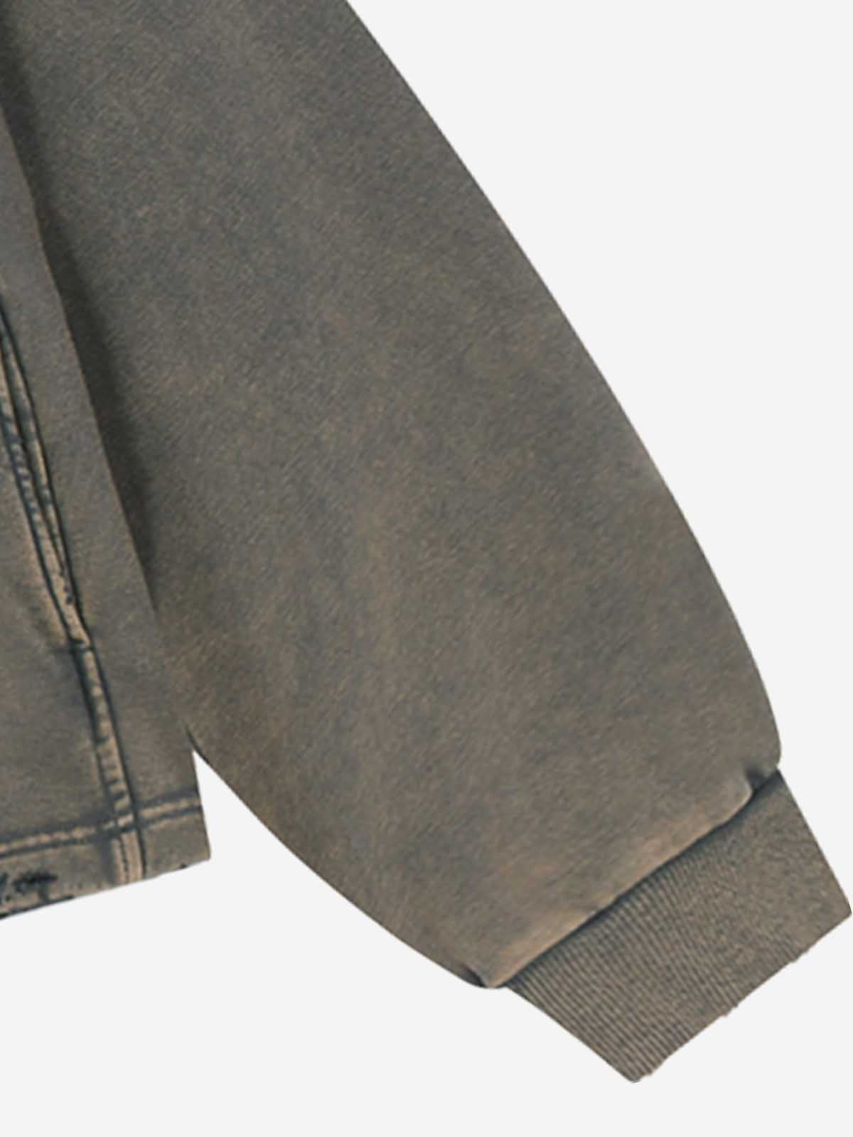 Band Graphic Washed Distressed Hoodie