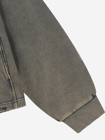 Band Graphic Washed Distressed Hoodie
