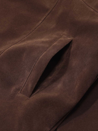 Suede Harrington Jacket
