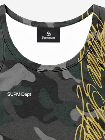 Y2K Camo Graffiti Tank Set