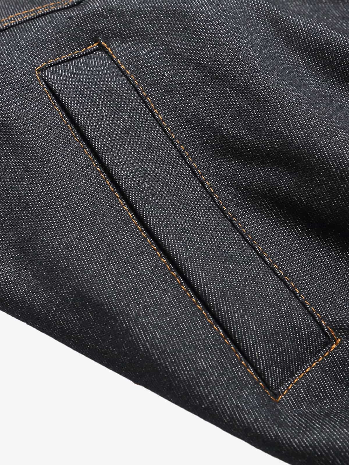 Washed Cropped Workwear Jacket