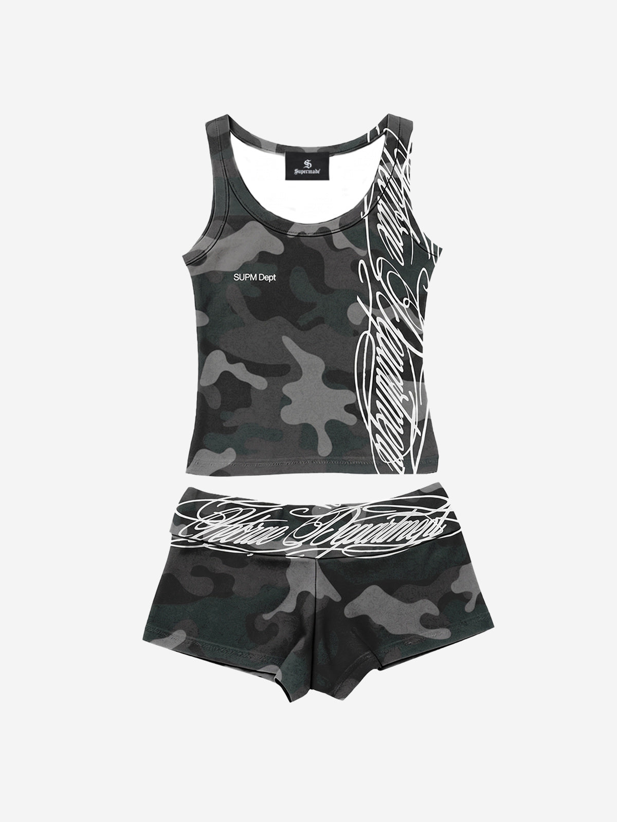 Y2K Camo Graffiti Tank Set