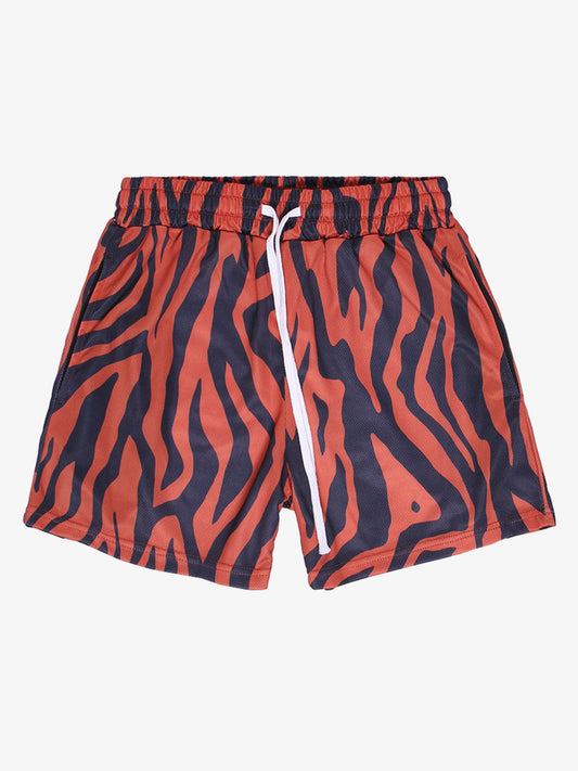 Animal Print Patterns Drawstring Shorts