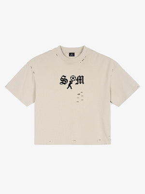 SM Soccer Graphic Distressed T-Shirt 