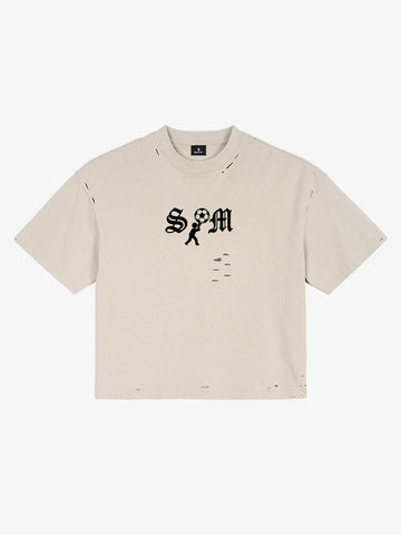 SM Soccer Graphic Distressed T-Shirt 