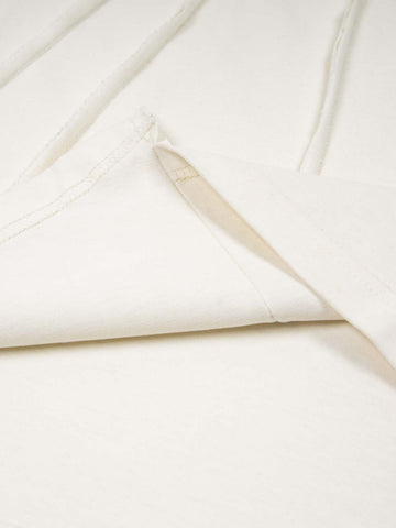 Minimalist Letter Print Asymmetric Panel T-Shirt