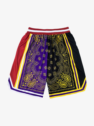 Paisley Print Soccer Shorts 