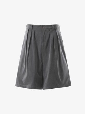 Pleated Wide-Leg Shorts 