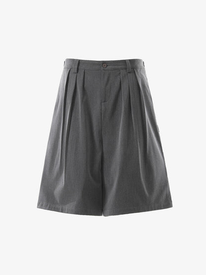Pleated Wide-Leg Shorts 