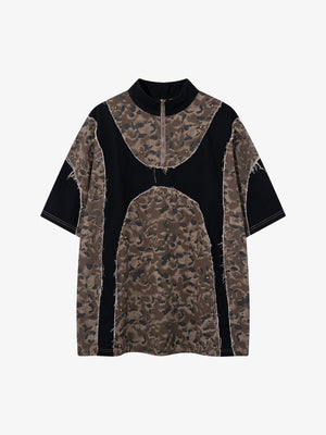 Leopard Patchwork Fur Tee