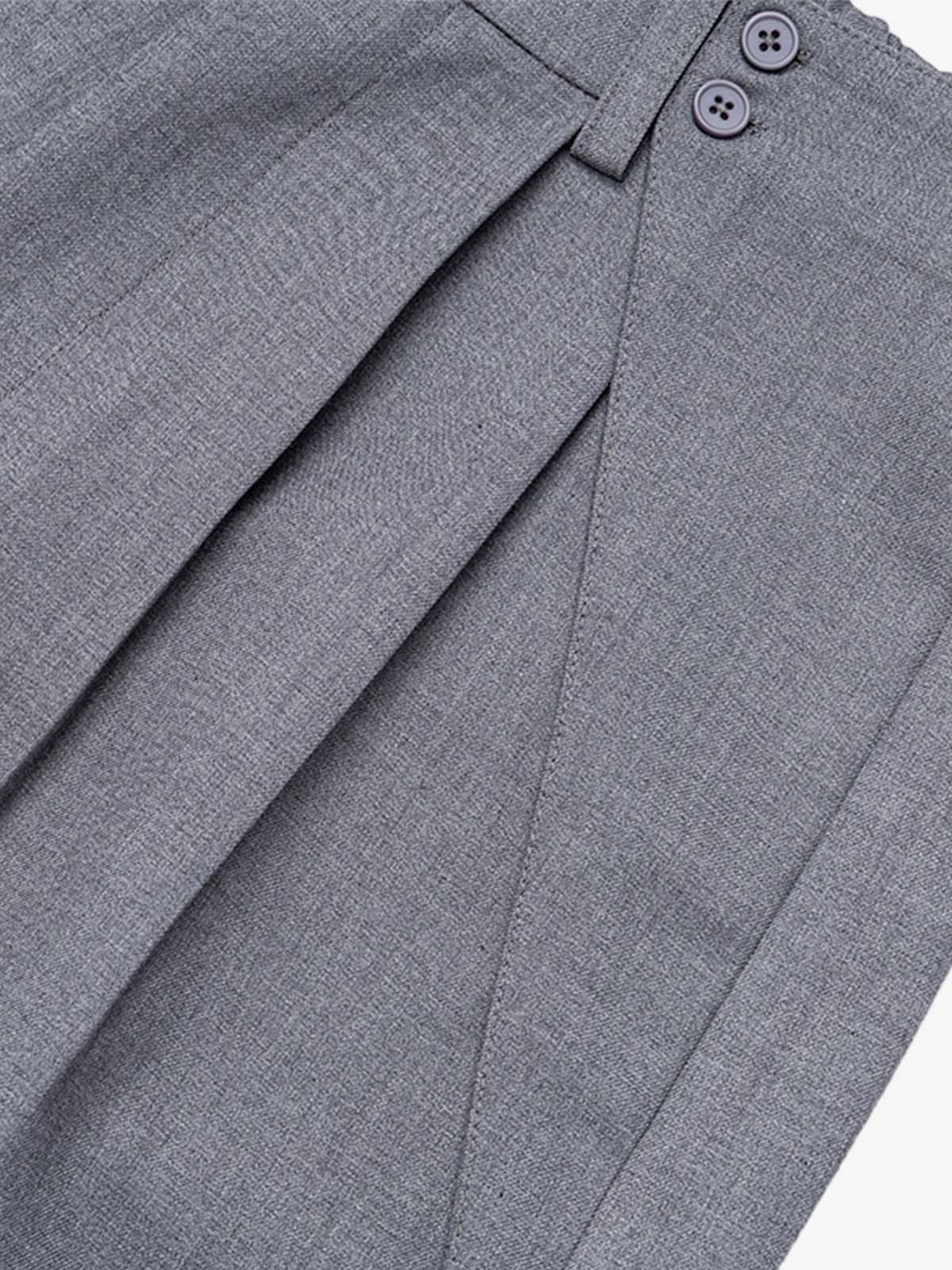 Pleated Suit Shorts