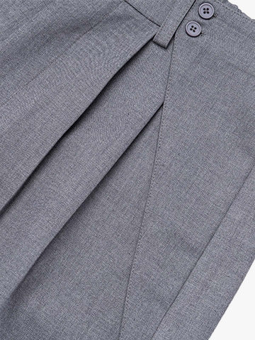 Pleated Suit Shorts