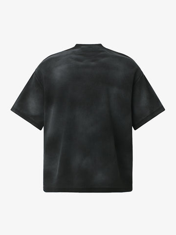 Textured Black T-Shirt – Relaxed Fit Short Sleeve Streetwear Tee