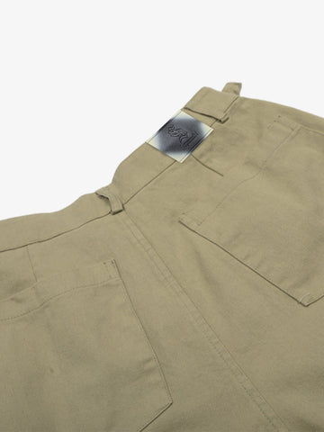 Urban Techwear Side Buckle Layered Hem Cargo Shorts