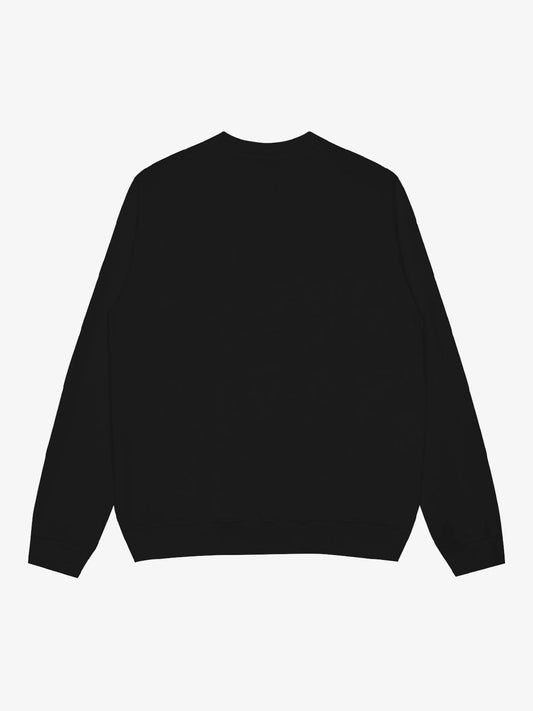 Retro Mouth Design Print Crew Neck Sweatshirt 