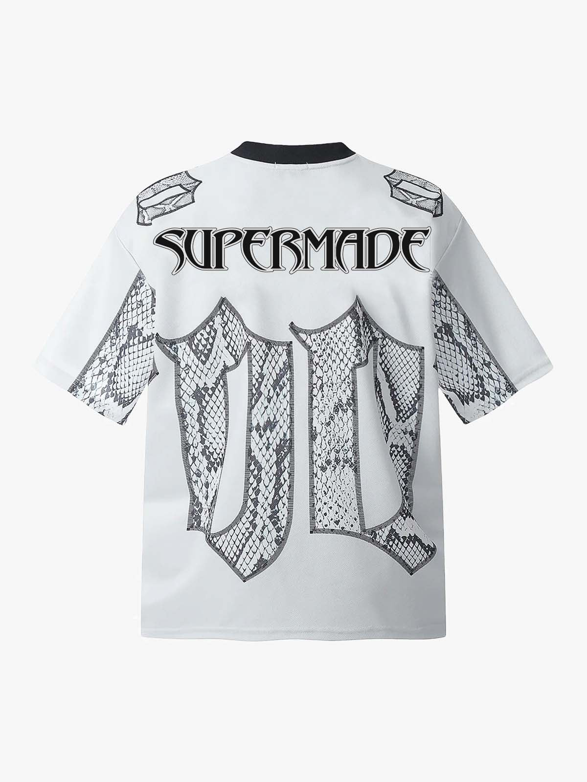 Jersey Style Snake Print T-Shirt - 2418 