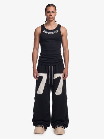 Double-Waisted Ruched Sweatpants