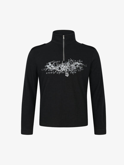 Ribbed Zip Base Layer