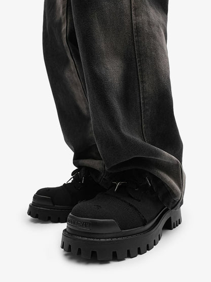 Four-Point Star Denim Chunky Casual Shoes