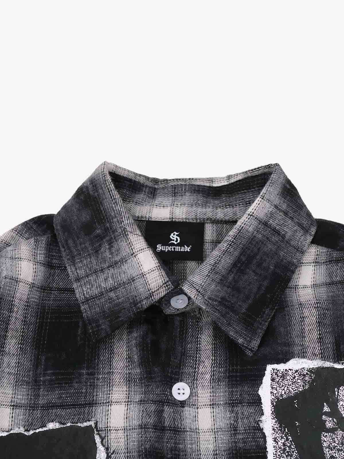 Plaid Dark Graphic Shirt