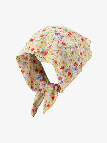 Floral Satin Feel Bandana 