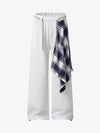 Plaid Patchwork Sweatpants