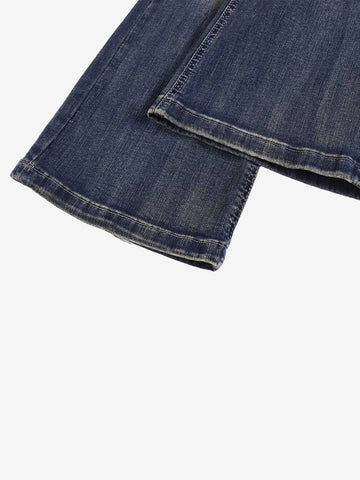 Ripped Studded Low Rise Bootcut Jeans