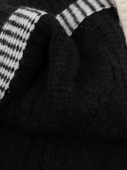 Street Retro Knit Pullover Sweater