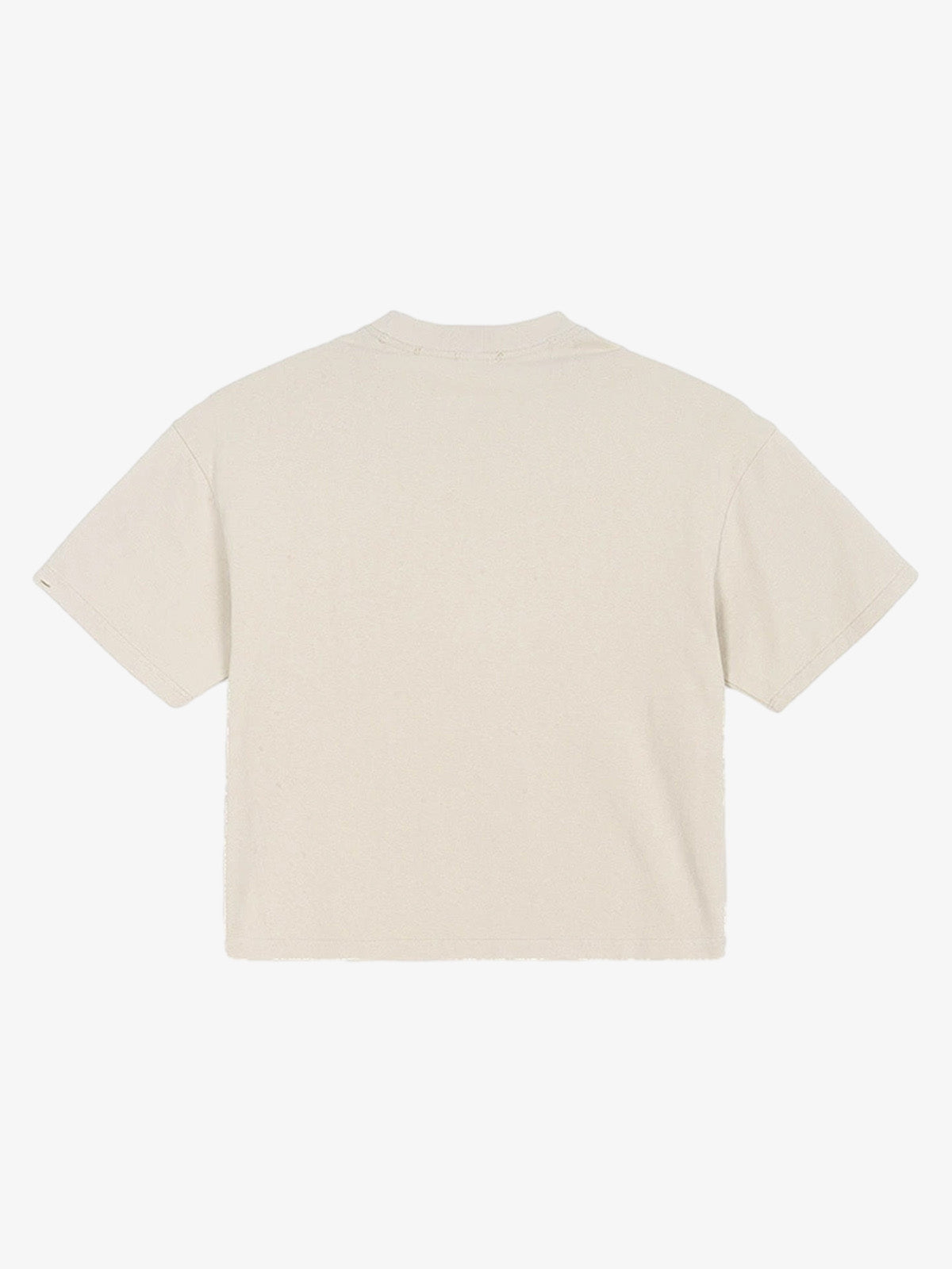 Distressed Safety Pin Cropped T-Shirt 