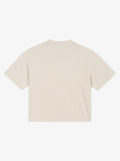 Distressed Safety Pin Cropped T-Shirt 
