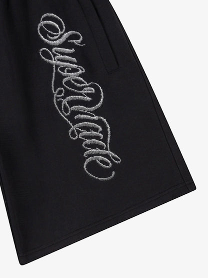 Zip Pocket Embroidered Shorts