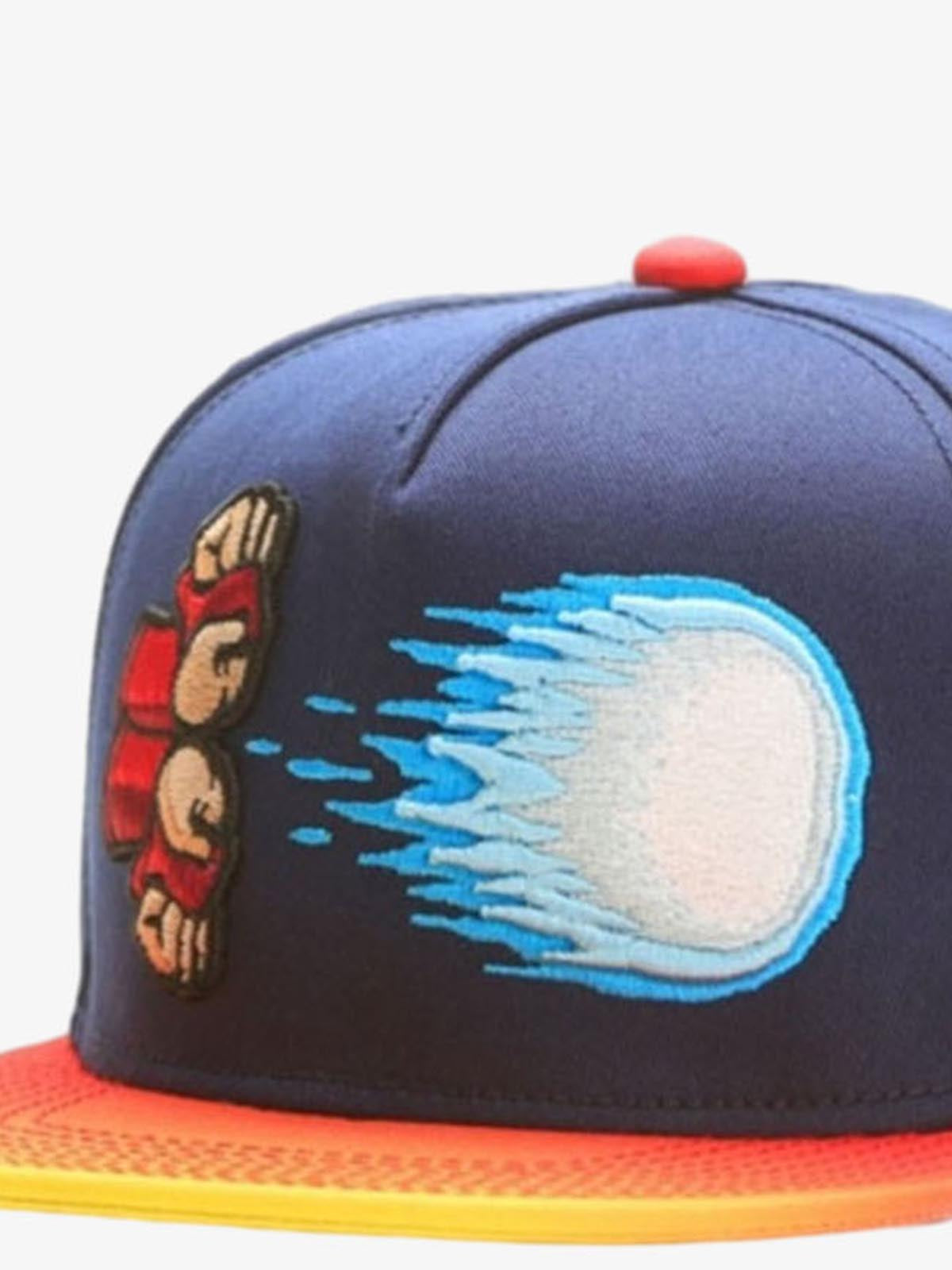 Graphic Embroidered Color Block Baseball Cap
