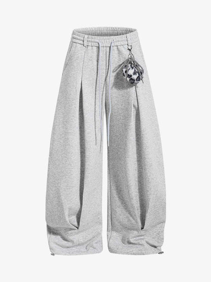 Detachable Accessory Printed Casual Sweatpants 