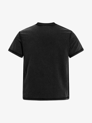 Washed Graphic Deconstructed Punk T-Shirt 