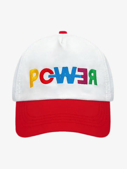Color-Block Power Letter Baseball Cap