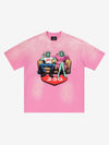 Vintage Washed Liberty Graphic Oversized T-Shirt