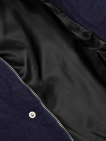 Street High-Neck Asymmetrical Placket Cotton Vest 