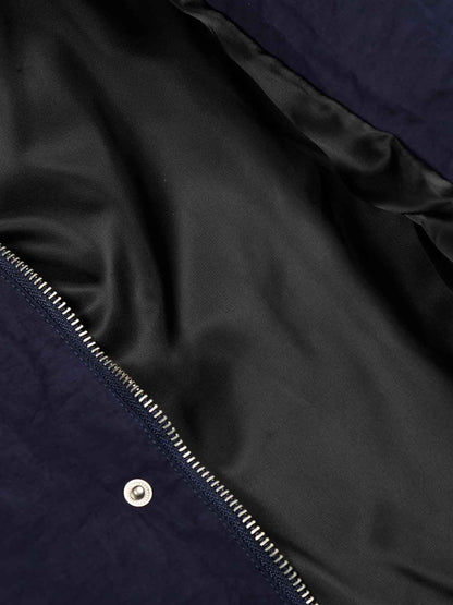 Street High-Neck Asymmetrical Placket Cotton Vest 