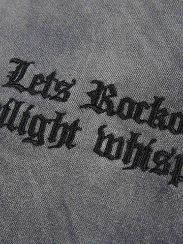 Gradient Washed Ripped Graphic T-Shirt