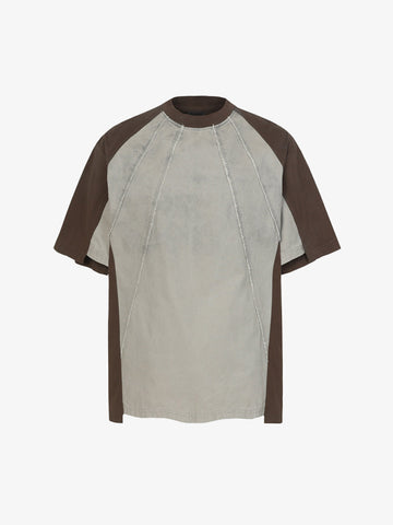 Vintage Washed Raw Seam Raglan T-Shirt