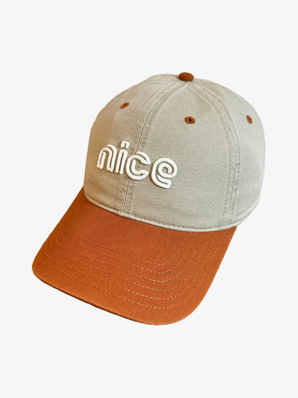 Color-Block Nice Letter Baseball Cap