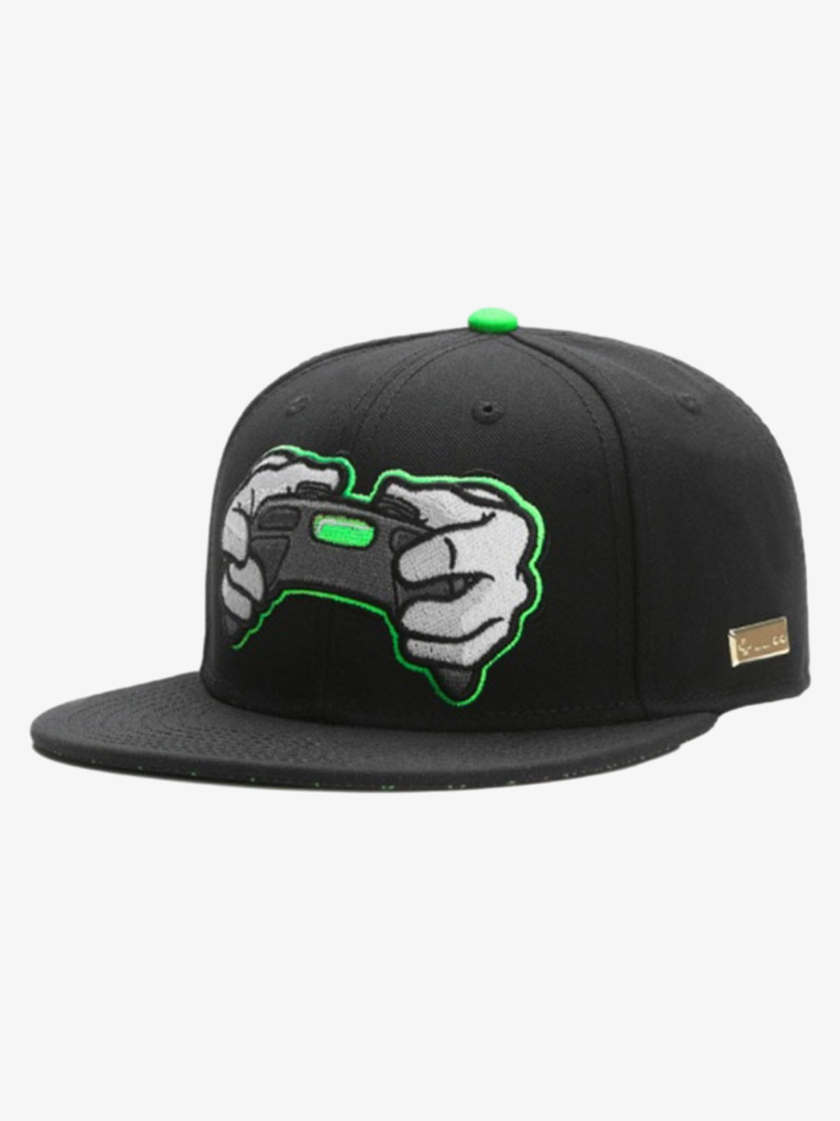 Graphic Embroidered Color Block Baseball Cap