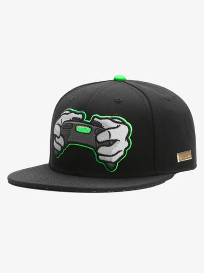 Graphic Embroidered Color Block Baseball Cap