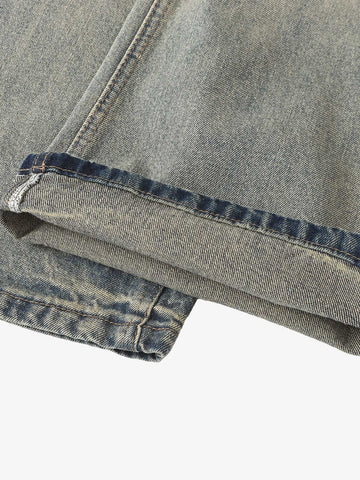Vintage Washed Flare Jeans - 2625 