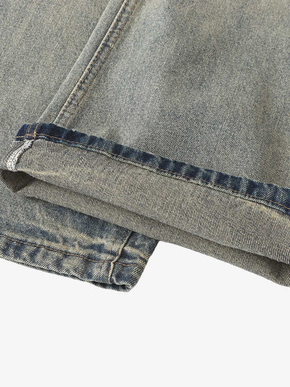Vintage Washed Flare Jeans - 2625 