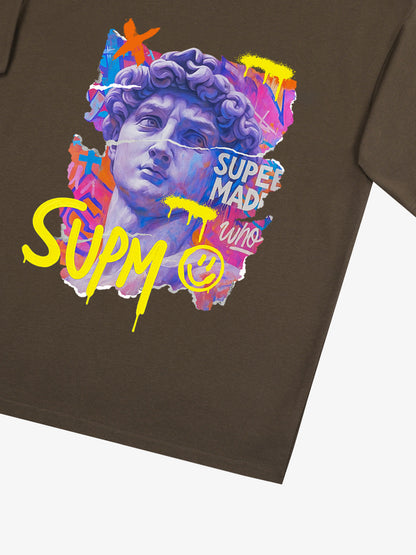 David Sculpture Vibrant Graffiti Art T-Shirt 