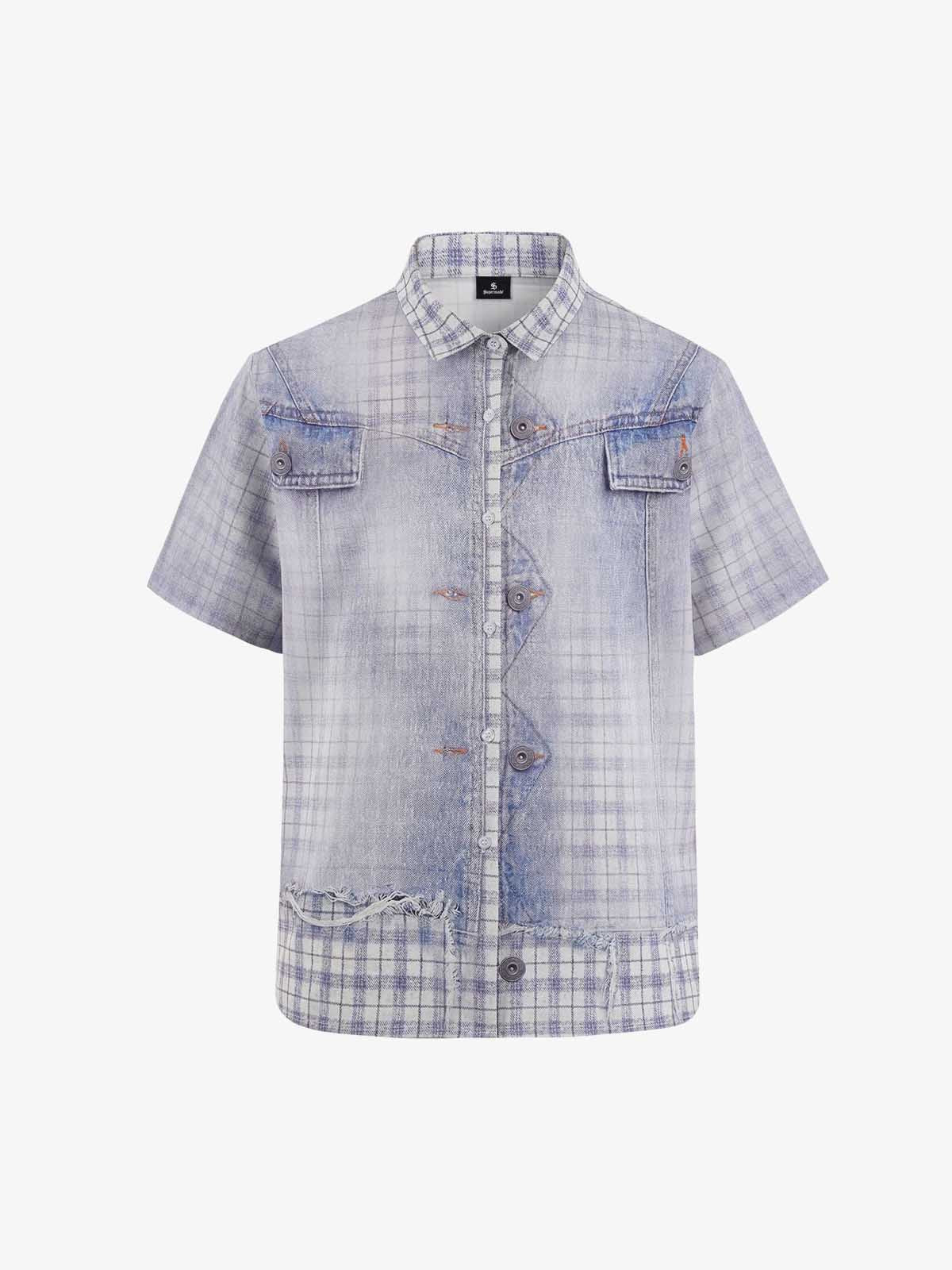 Vintage Washed Plaid Shirt