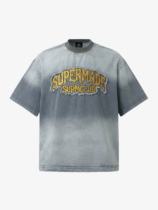 Ombre Washed Denim T-Shirt