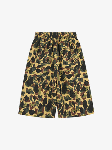 Camo Cargo Shorts – Loose Fit Cotton Blend Summer Streetwear Shorts